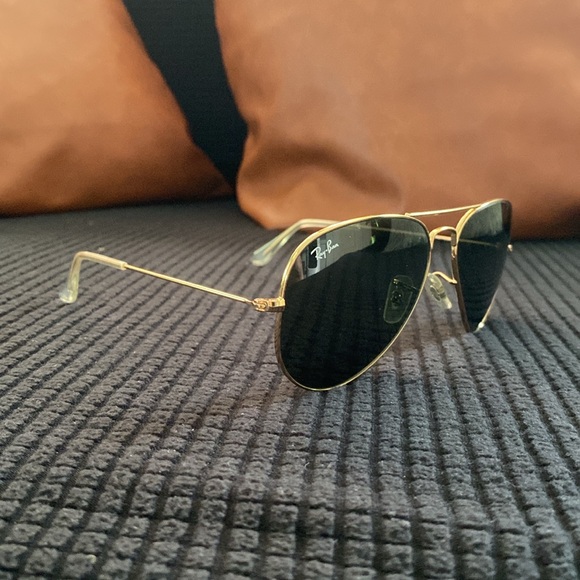 Brand new aviator Ray band sunglasses unisex with case - Picture 4 of 5